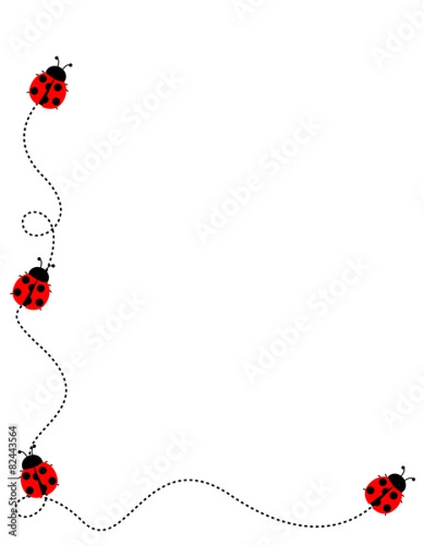 Obraz Lady bug frame