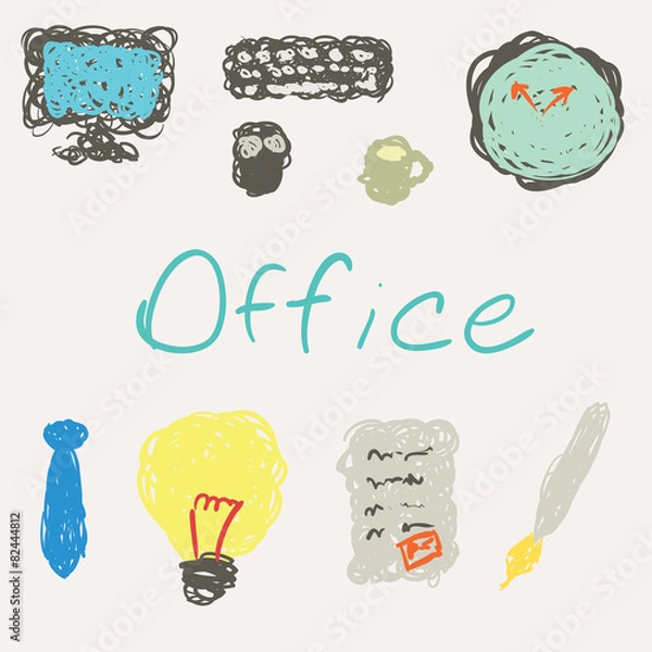 Fototapeta Office objects.