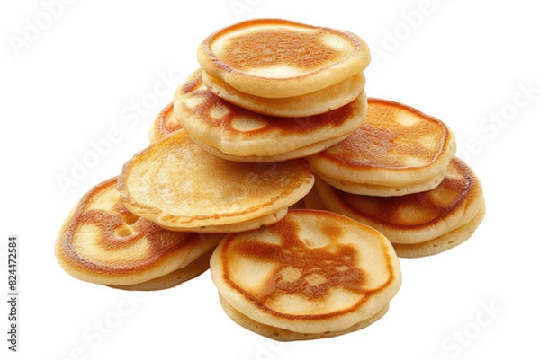 Obraz Mini pancakes isolated on white background