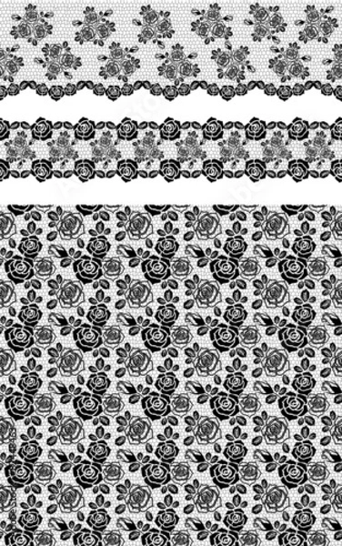 Obraz チュールレース　バラ