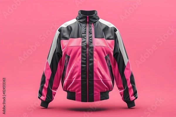 Fototapeta Vibrant F1 Racing Jacket Mockup with Cinematic Lighting and Details