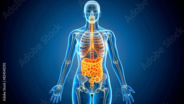 Fototapeta 3d rendered illustration of a human anatomy