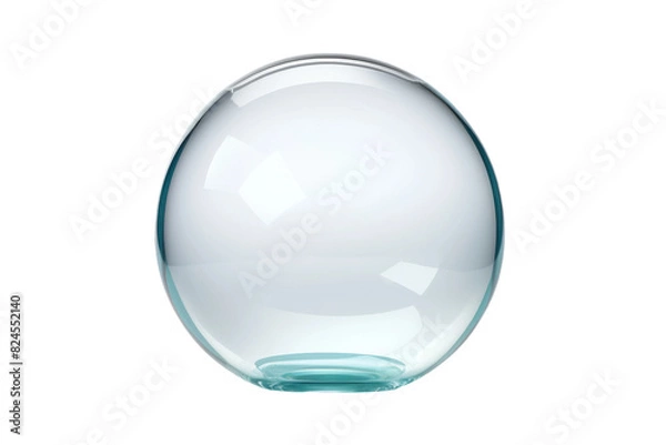 Fototapeta The Enigmatic Orb on a White or Clear Surface PNG Transparent Background.