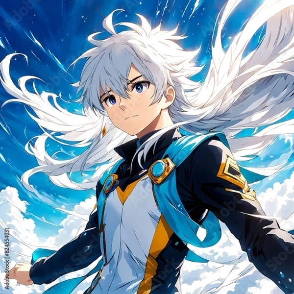 Fototapeta Wizard Soaring In The Sky