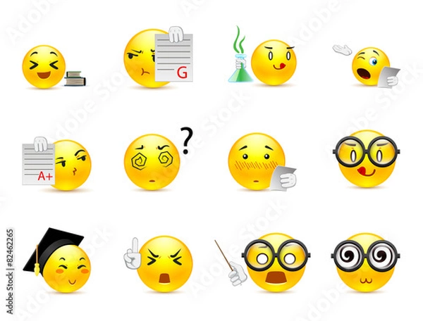 Obraz Anime Smiley Nerd