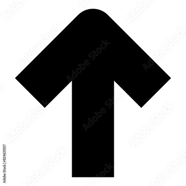 Obraz Arrow up line icon for ui website and application