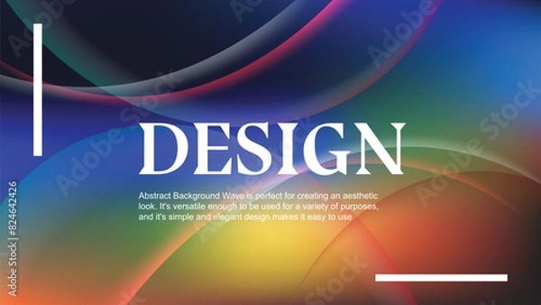 Obraz Premium Gradient Backgroudn Design Template