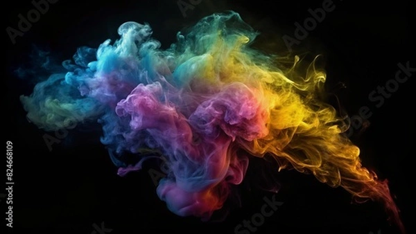 Fototapeta カラフルな煙の背景
