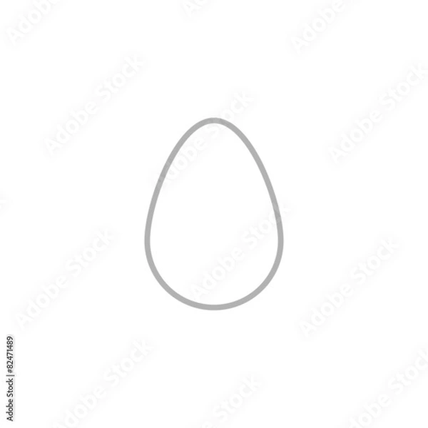 Fototapeta Simple icon eggs.