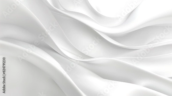 Fototapeta Abstract white wave background .