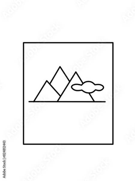 Fototapeta Square simple icons vector image