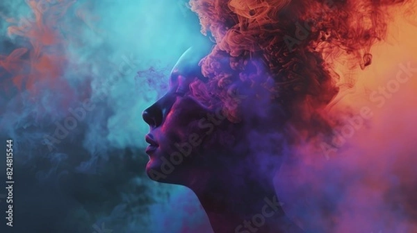 Fototapeta state of mind background concept. with copy space