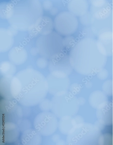 Obraz Blue Bubbles background