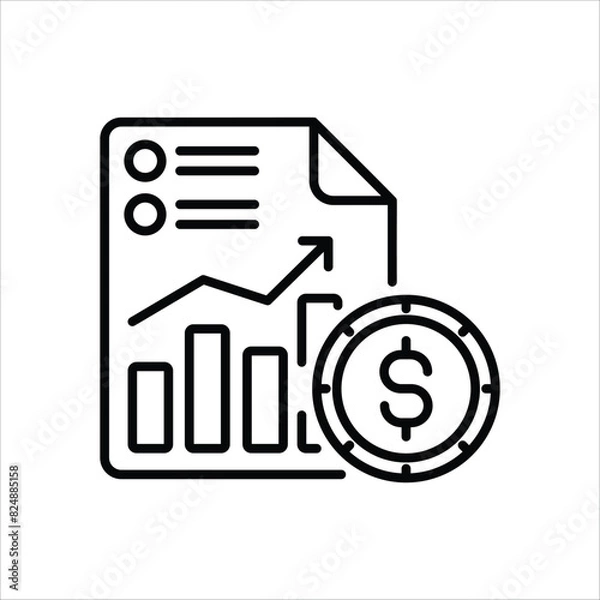 Obraz Report vector icon