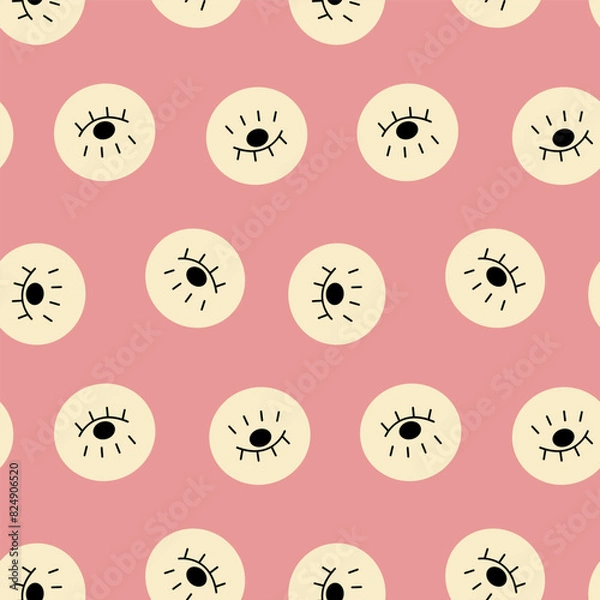 Fototapeta Abstract pattern, seamless background. Creative branding design.
