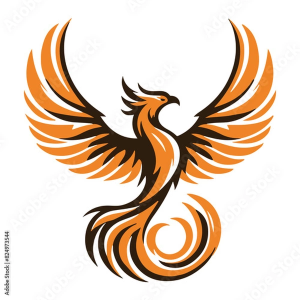 Obraz Phoenix bird silhouette