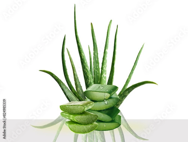 Fototapeta aloe con goccia