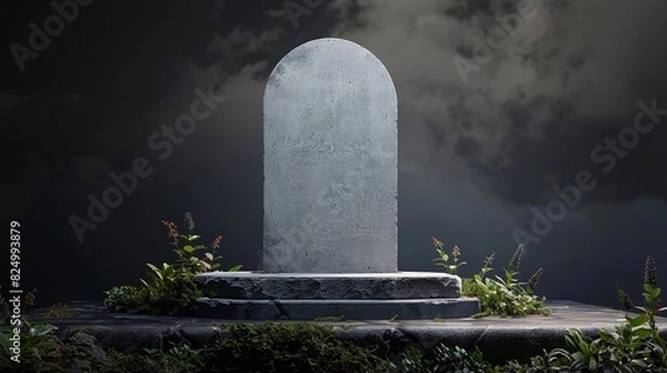 Obraz blank tombstone