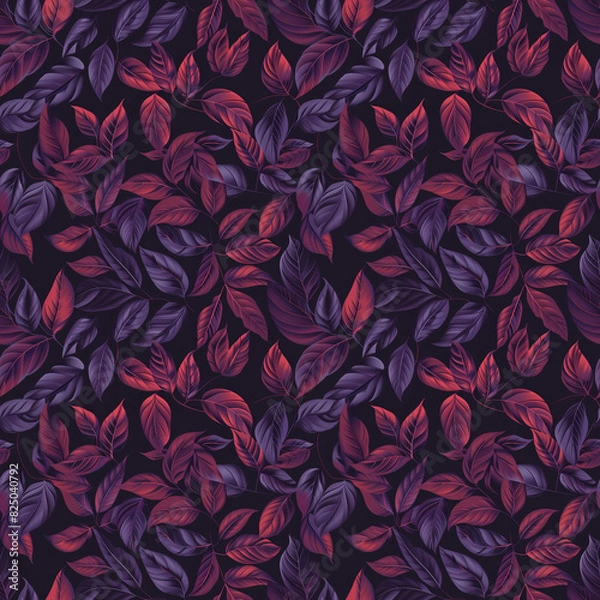 Fototapeta Colorful leaf pattern background