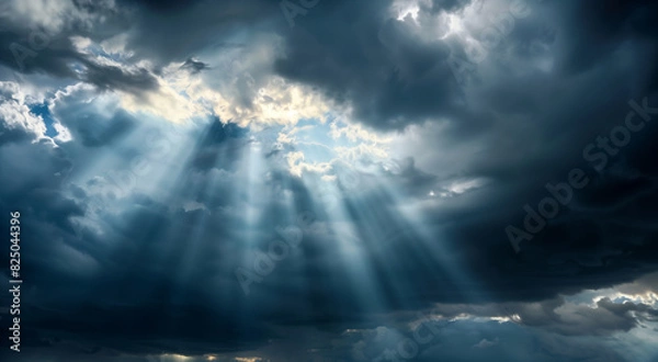 Fototapeta dramatic stormy sky