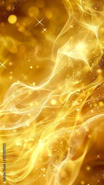 Obraz Abstract neon golden background