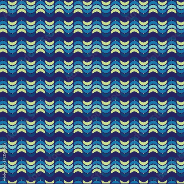 Fototapeta seamless pattern with blue lines, seamless pattern with blue waves, seamless pattern, pattern, zigzag pattern