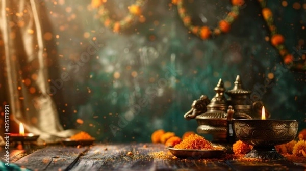 Obraz hindu worship materials background