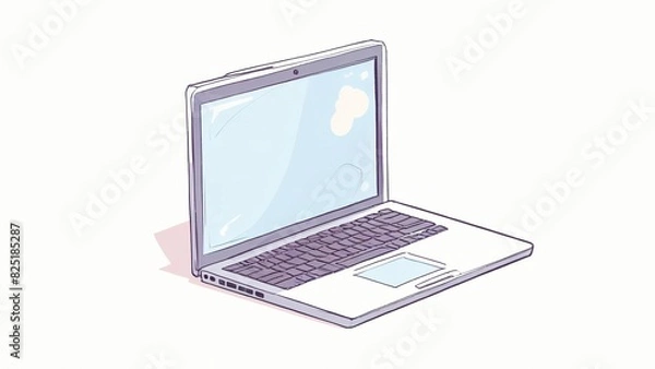 Fototapeta flat illustration vector computer icon