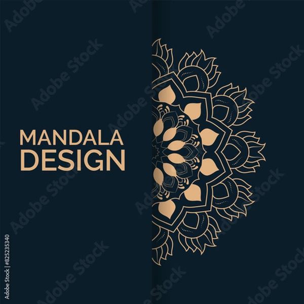 Fototapeta Luxury mandala design background