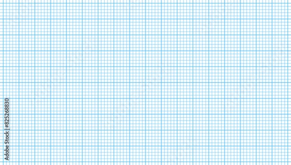 Fototapeta Millimeter graph paper lined for study in technical educational institutions. Abstract paper grid vector illustration. Geometric pattern for school, technical engineering line scale measurement.
