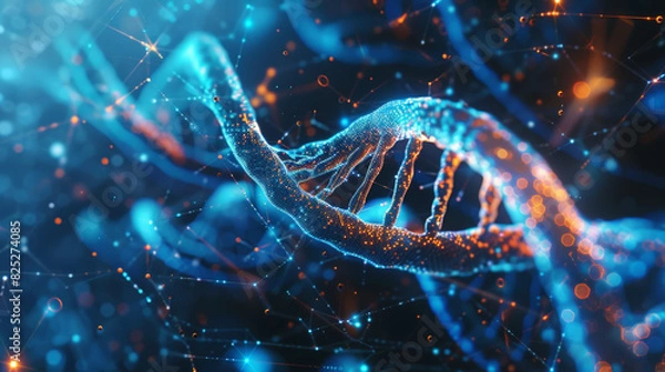 Fototapeta dna, gene background, helix