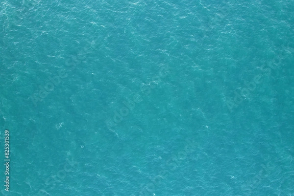 Fototapeta Beautiful blue background. Aerial view from water structure. Pattern.