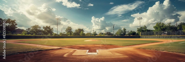 Obraz baseball field on a sunny day