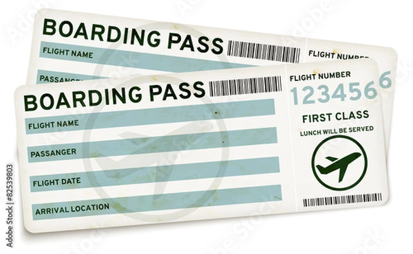 Obraz Boarding pass tickets