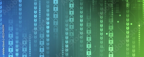 Fototapeta Technology abstract futuristic science background for internet business. Big data concept. Vector art.