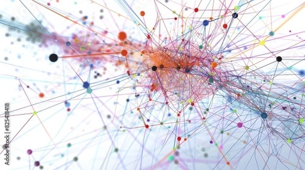 Fototapeta A detailed network diagram included in a technical report for stakeholders, illustrating a proposed upgrade to enterprise infrastructure.