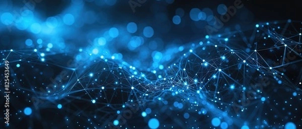 Obraz Abstract Technology Network Background Illustration.