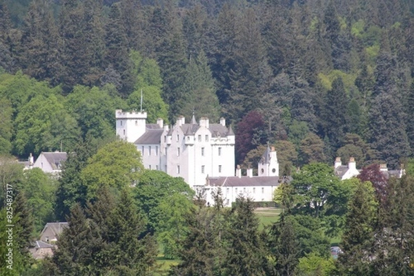 Obraz Blair Castle, Perthshire, from the south.