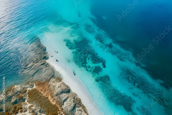 Fototapeta view of a island