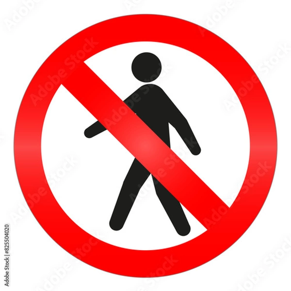 Obraz interdiction piéton