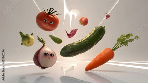 Fototapeta Bad Veggie