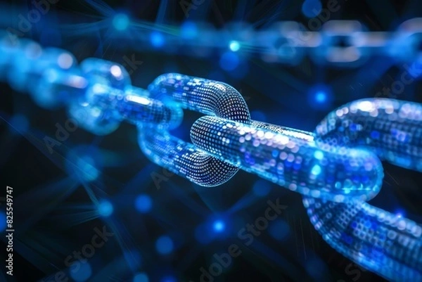 Obraz Blockchain for fair trade supply chain transparency