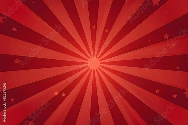 Obraz Red Starburst Background