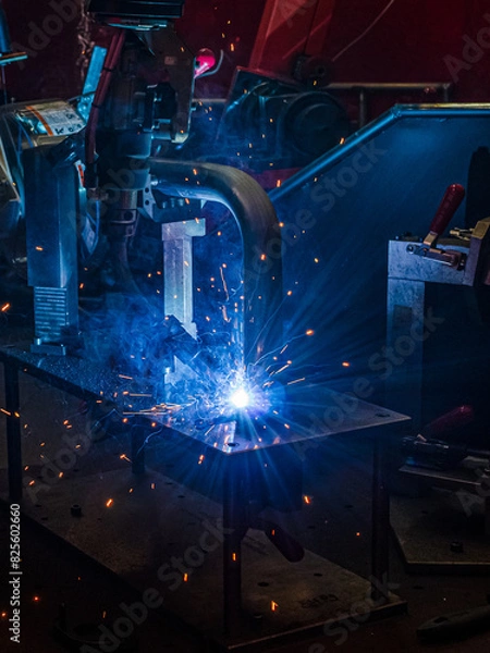 Obraz Robot soldando