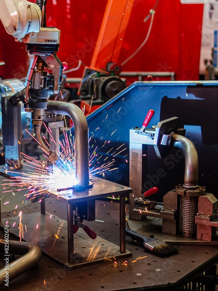 Obraz Robot soldando