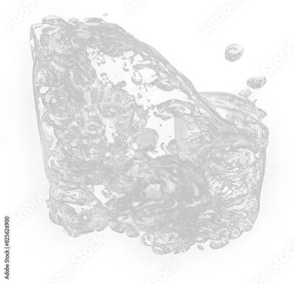 Fototapeta transparent water splash