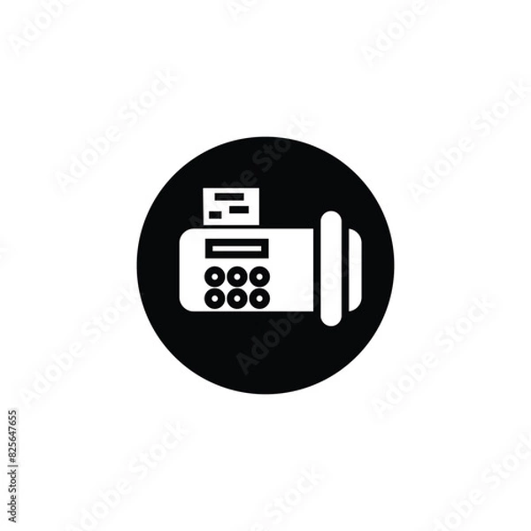 Fototapeta fax machine vector type icon