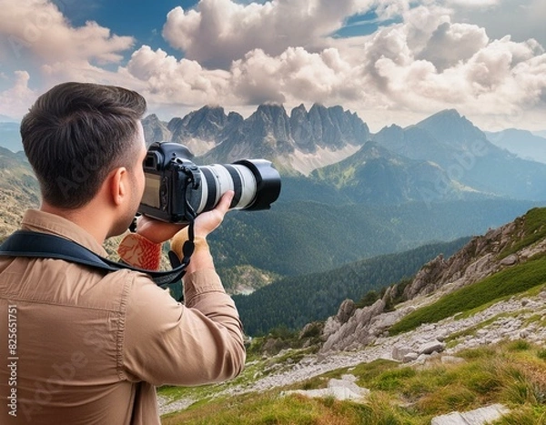 Fototapeta Photographer taking pictures
