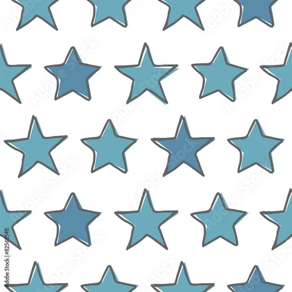 Fototapeta Seamless pattern with stars