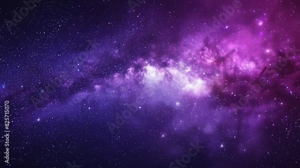 Obraz Galaxy outer space starry sky purple red abstract star nebula background milky way starburst